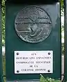 Plaque in honour of the Spanish soldiers of La Nueve, in the Square Gustave-Mesurer, Place Pinel (13th Arrondissement).
