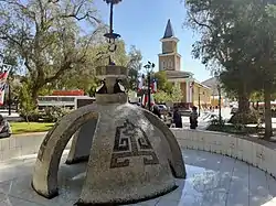 Main square and San Francisco de Borja church
