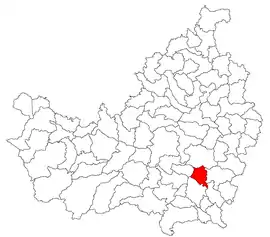 Location in Cluj County