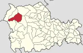Location in Neamț County