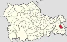 Location in Neamț County