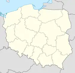 V-2 missile launch site, Blizna is located in Poland