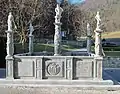 The Neptune Fountain at Polhov Gradec Manor