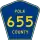County Road 655 marker