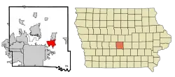 Location of Altoona, Iowa