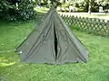 Polish Army tent erected.