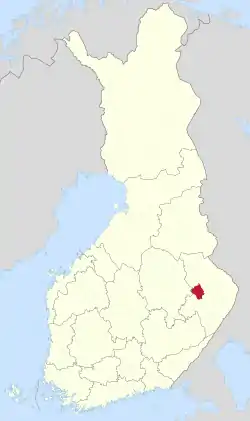 Location of Polvijärvi in Finland