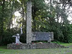 Monument commemorating the Polish victims of German camp Heidelager, Pustków 2009