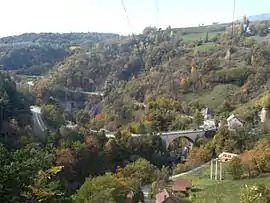 The high bridge over the Bonne&nbsp;[fr], on the Route Napoléon