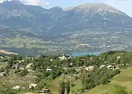 The village of Pontis, seen from the col road