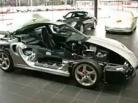 Cutaway of a Porsche 996