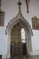 Portal in chancel leading to Chapel of Holy Trinity