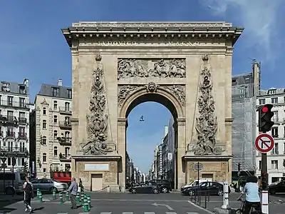 The Porte Saint-Denis in Paris, built to commemorate the victories of Louis XIV of France
