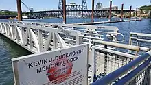Kevin Duckworth Memorial Dock, 2020
