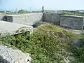 One of two 1944 mobile square emplacements at the battery.
