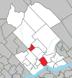 Location within Portneuf RCM