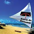 Sail boat on the beach at Porto de Galinhas