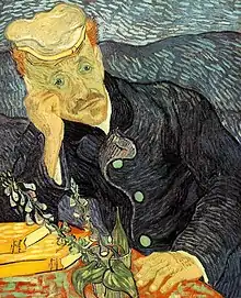 Vincent van Gogh, Portrait of Doctor Gachet, (first version), 1890