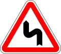Dangerous curve first to right