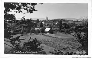 Postcard of Šmihel pri Novem Mestu (first half of the 20th century)