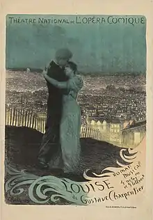 Poster for Gustave Charpentier's Louise (1900)