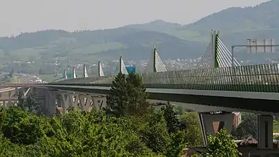 The povaska Bystrica viaduct