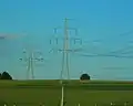 Feeding of 30 kV-circuits of powerline Vohenstrauss-Eslarn into conductors on lowest crossbar at next pylon