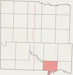 Location in Bates County