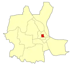 Location of Prampir Makara within Phnom Penh
