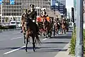 Mounted Imperial Guards during a presentation of credentials ceremony in Tokyo.