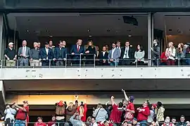 U.S. President Donald Trump at Bryant-Denny during the 2019 Game of the Century.