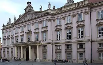 Neoclassical Primate's Palace, Bratislava, by Melchior Hefele, 1778–81