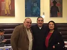 Founder of East Side Spirit and Pride, Dennis Sanchez with co-author Nancy Ramirez (right)