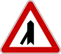 Merging traffic from left