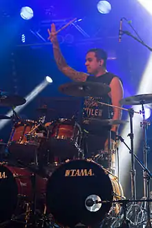 Cruz performing with Prong in 2014