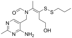 Skeletal formula of prosultiamine