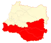 Location in the Los Ríos Region