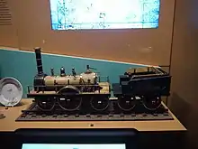 Model of Provorny Russia’s first main line passenger locomotive built by Robert Stephenson and Company for the  Tsarskoye Selo Railway
