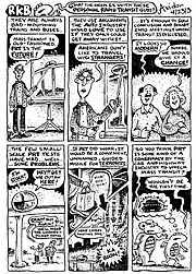 A Roadkill Bill comic strip about Wikipedia