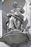 Prudence by Gaetano Fusali, on the facade of the Gesuati church, Venice (1737)