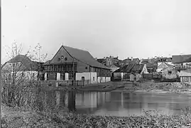 Synagogue as seen from the river Pilica