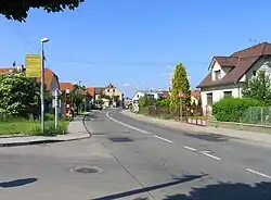 Psárská street in Psáry