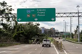 PR-52 in San Juan at its exit to PR-1