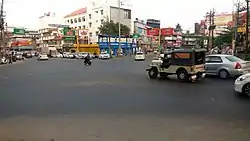 Pulamon Junction in Kottarakara town