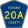 County Road 20A marker