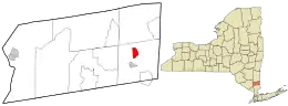 Location in Putnam County and the state of New York.