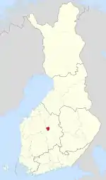 Location of Pylkönmäki in Finland