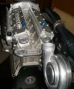 900&nbsp;hp (671&nbsp;kW) - rear. Single turbocharger.