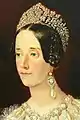 Josephine of Leuchtenberg wearing the Bragaca tiara