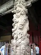 Column with dragon design at Temple of Confucius, Qufu, constructed in 1730, Qing dynasty